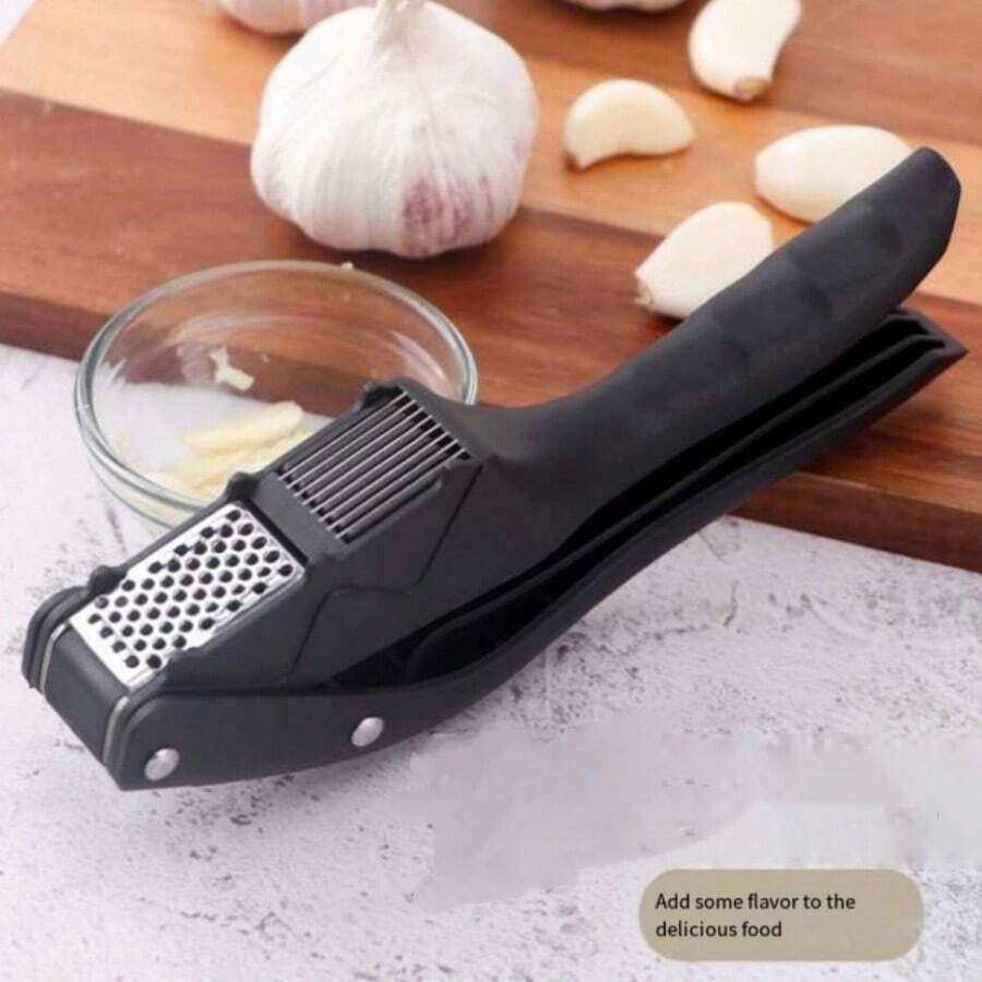 2-In-1 Stainless Steel Garlic Press & Slicer, New Kitchen Tool - Multicolor - View 1