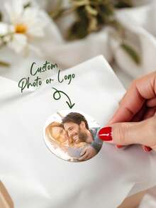 1 Set Customizable Stickers With Images, Photos, Text Or Logo, Suitable For Custom Business Stickers, Photo Stickers, Personalized Stickers, Business Logo Stickers, Laptop Stickers, Colorful Stickers, Christmas Gifts, Also Ideal Gifts For Valentine's Day, Mother's Day, Father's Day, Christmas, Birthday Or Anniversary, Great For Wedding Gifts, Couple Gifts, Gifts For Him Or Her - Style 8 - View 1