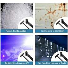 Cinchos de Plastico, Hebilla Universal de Nylon para Bridas, Bridas de Plastico Autobloqueantes, Hebillas Universales de Cable para Reparación y Fijación en Automóviles (30PCS) - 30 unidades - Ver 6