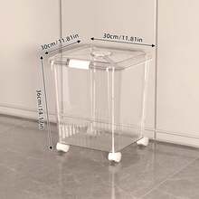 Boîte de rangement pour riz multi-spécifications, scellée, avec protection contre les insectes. Conteneur pour aliments pour animaux et organisateur de cuisine - blanc - 14,5 kg - Voir 15