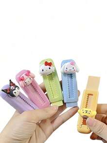 Sanrio 1Pc Hello Kitty Kuromi Cinnamoroll Retractable Eraser Clean For Students And Office Use Back To School School Supplies(Some Parts May Be Random) - View 9