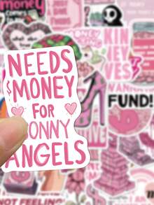 SCXXBSW 50 buc bani, autocolante creative din PVC cu desene animate, potrivite pentru manuale, huse de telefon, laptopuri, computere, valize, decorațiuni pentru frigider - Multicolor - Vizualizare 6