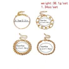 Set Of Metal Bracelets, Women's Bracelets, Niche Design, New Simple European And American Styles. - CG0383 - Xem 6