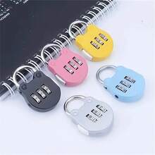 Two Pieces. Mini Combination Padlock. Portable Travel Safety Lock. Recoverable 3-Digit Password - Gym Locker. Toolbox. No Battery Is Needed. A Three-Digit Padlock. Travel Lock. Suitable For Carrying Suitcases. Luggage. Backpack. A Locker. Piggy Bank. Wardrobe. Schoolbag. Schoolbag. Stationery. Door. - Multicolor - View 4
