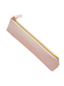 Skórzany piórnik z zamkiem błyskawicznym, organizer na artykuły papiernicze do szkoły, biura, niezbędnych artykułów szkolnych, woreczek na artykuły papiernicze na długopisy, ołówki, markery - Wielokolorowe - Zobacz 15