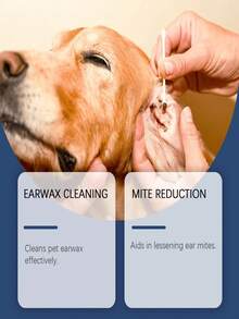 YEGBONG Cat & Dog Ear Cleaner, Gentle Cleaning For Pet Ear Dirt & Odor, Daily Care