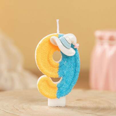 2-Color Blue Witch Hat Numeral Birthday Candles, Holiday Theme Cake Topper, Birthday Party Decorations And Suitable Small Gifts, Creates Holiday Atmosphere