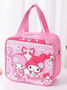 Sanrio Hello Kitty & Kuromi Insulated Lunch Bag, Cute Large Capacity Waterproof Lunch Tote Bag, Suitable For Women Office Use, Work/School/Christmas Gift - Multicolor - View 8