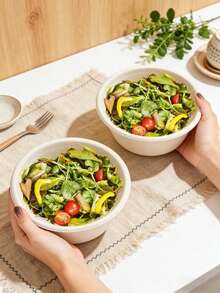 12oz Paper Bowls, Thick & Heat-Resistant Disposable Bowls, Suitable For Salad, Soup, Ice Cream, Parties And Restaurants - Multicolor - View 9