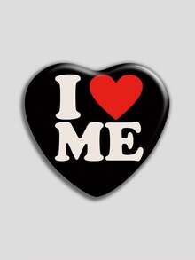 心形徽章，经典时尚徽章/胸针，2D平面设计，高品质金属配件，适合装饰衣服、帽子、背包，是送给朋友、同学、同事和家人的理想新奇礼物 - 彩色 - 查看 9