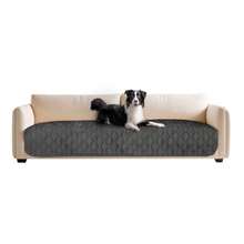 zxr Cubre Sillones Antideslizante Funda para Sillones Impermeable Funda para Sofá de Tela Suave 180 * 75 cm Cubre Sofa Protector de Sala Lavable a Máquina Apto para Familias con Niños y Mascotas89 - Gris - Ver 1