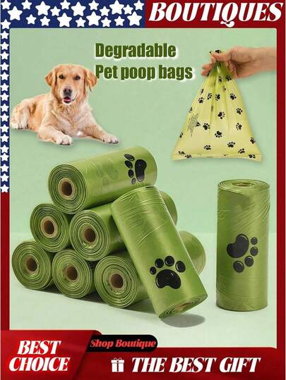 750/600/450/300/150pcs Pack Portable Dog Waste Bags, Car Trash Bags, Small Garbage Cans, Trash Can Liner Bags, Pet Waste Bags, Leak-Proof Pet Trash Bags, Outdoor Dog Walking