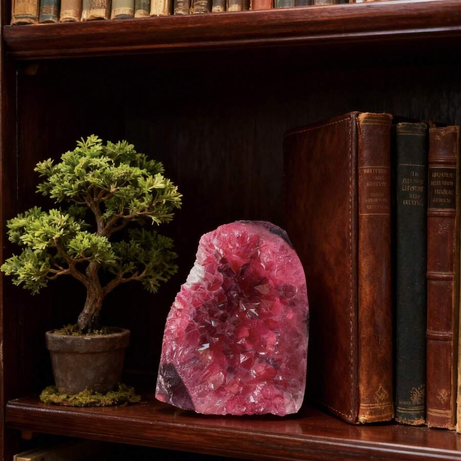 Grappes de cristal rouge naturel de haute qualité, un cristal occasionnel, sont le meilleur choix pour les familles, les parents et les amis, disponibles en tant qu'excellente collection de cristaux. - 500-700 g - Voir 1