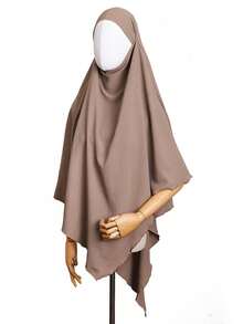 1pc Women's Instant Hijab With Tie, Breathable, Pleated, Convenient Daily Wear, Non-Slip Muslim Headscarf,Travel Essential,Holiday - Multicolor - View 4
