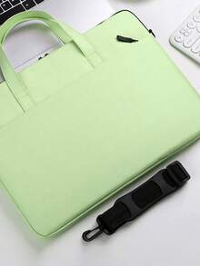 Túi đựng laptop 13/14 inch, thích hợp cho công tác, học tập và văn phòng, có tay cầm, nhỏ gọn và nhẹ, đa chức năng. - Màu xanh Bạc hà - Xem 4