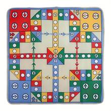 Deluxe Carpet Style Flying Chess Set, Large Foldable Board + 16 Pieces + Dice, Multi-Functional Design For Family Entertainment And Party Games - Multicolor - View 4