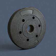 1pc Rubber Coated Dumbbell Plate, 1-3kg, 28mm Diameter Hole, Gym