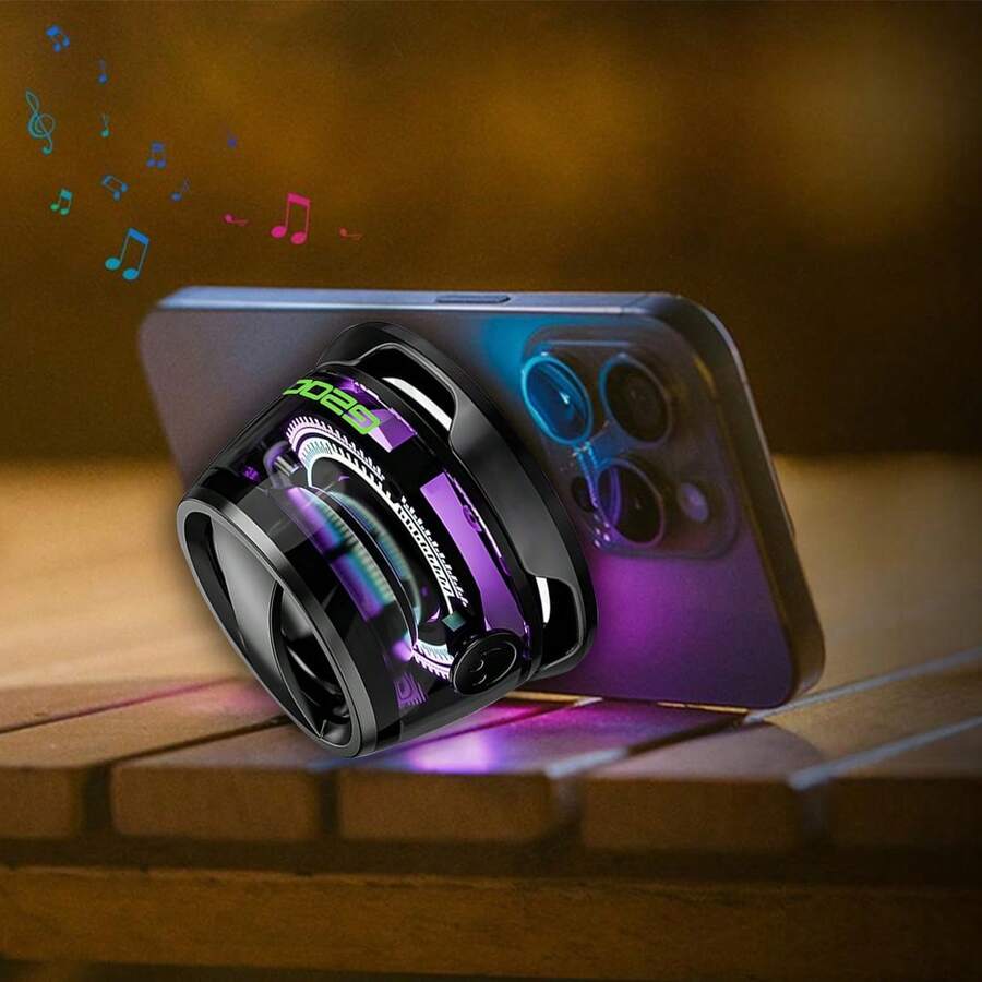 Multifunctional G200 Magnetic Bluetooth Speaker With RGB Light,Wireless Waterproof Magnetic Speaker For Phones,Tablets,Laptops And Switch,6-7H Playtime - màu đen - Xem 1