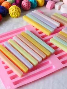 1个/2个/3个装 新款20腔100%不粘硅胶模具 - DIY松饼、手工皂模具，带托盘，易于脱模且用途广泛 - 彩色 - 查看 5