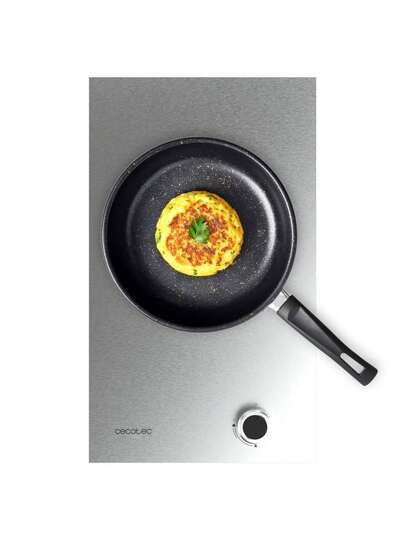 Cecotec Plaque de cuisson à gaz 1 feu Bolero -SQUAD- G 1400S Inox, puissance 3,4kW, finition élégante en acier inoxydable, idéale pour une cuisine moderne. Profitez d'une cuisson rapide et précise grâce au brûleur WOK à triple couronne, offrant une chaleur uniforme pour vos plats exigeants. Grilles en fonte pour une stabilité optimale des ustensiles. Allumage électronique pour une utilisation quotidienne simplifiée et système de  coupant le gaz automatiquement. Accessoire de conversion au gaz butane inclus.