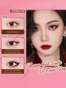 PINKFLASH眼线笔，持久防水，防晕染，方便易用，适合万圣节和节日妆容，打造迷人妆容 - B01 - 查看 3