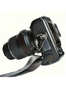 Correa ajustable rápida para hombro y cuello para cámara profesional, adecuada para la mayoría de cámaras digitales y réflex, accesorio para fotógrafos - Negro - Ver 6