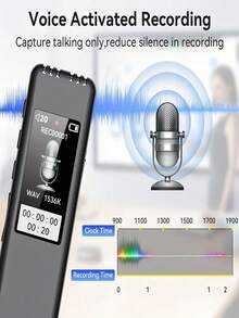 This Digital Voice Recorder Features Convenient Voice Control A Built-In Speaker And A 150mAh USB Rechargeable Battery Making It Ideal For Meeting Participants Journalists Students And Others - 4G - View 5