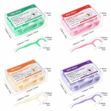 200 Pieces - Fresh Fruit Flavored Dental Floss With 4 Different Flavors, Strawberry, Grape, Orange, And Mint Flavors, Ultra-Fine Dental Floss For Oral Cleaning And Food Residue - Multiple Oral Care, Home And Travel Interdental Cleaning Supplies - Multicolor - View 3
