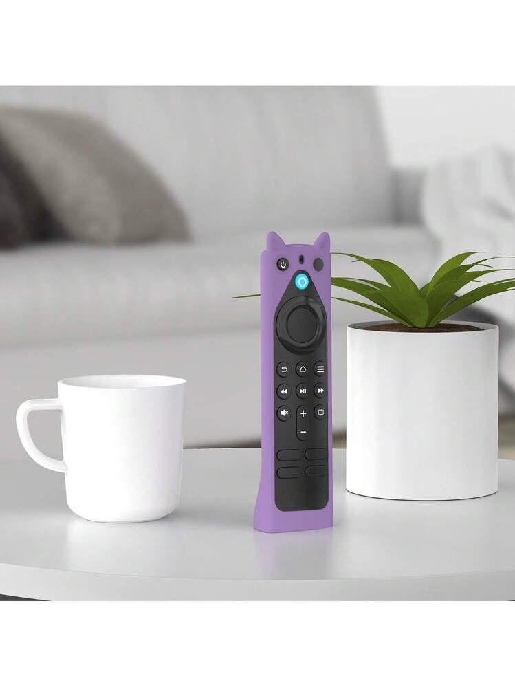 Custodia In Silicone Glow Per Telecomando Fire TV Stick 4K/HD – Antiscivolo, Con Cordino E Luminosa Al Buio (Blue Glow)