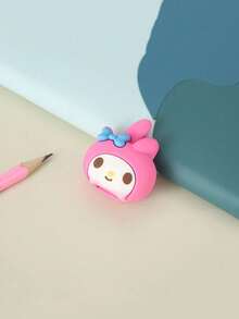Sanrio 1/6Pcs Cute Hello Kittys Kuromi Melody Cinnamoroll Cartoon Eraser Pencil Sharpener Learning Supplies (Some Parts May Be Random)