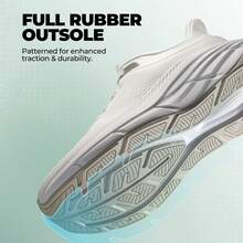 Men's Slip-On Walking Shoes - Hands-Free Running Tennis Sneakers With Cushioning, Non-Slip Gym Workout Athletic Shoes For All-Day Comfort & Style - 白色 - 查看 6