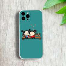 Funda de teléfono Pucca-A Cartoon G-Garu-U para 16,15,14,13,12,11 Pro,Max,Plus, cubierta suave transparente - z3 - Ver 4