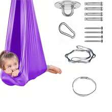1 件适合儿童和成人的感官秋千，室内/室外拥抱秋千，儿童吊床秋千椅，儿童节礼物的理想选择（尺寸：150 * 280CM）