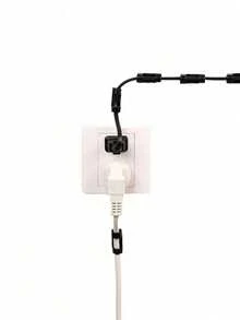 20个自粘式线缆夹，透明粘性线缆整理器，适用于电视线缆、桌面、家庭办公室等。 - 彩色 - 查看 9