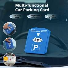 4-Language Display 24-Hour Parking Timer With Ice Scraper, Battery-Free Operation, Suitable For Parking Meters And Vehicle Safety