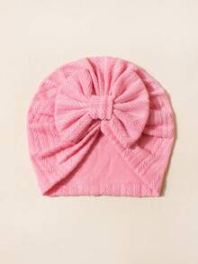 1 pieza Gorro con lazo para bebé recién nacido, diadema con moño adorable para bebés, para primavera/otoño, accesorios para niña bebé, rojo/rosa/blanco/morado/gris, mejor regalo para baby shower, Navidad, cumpleaños - Multicolor - Ver 8