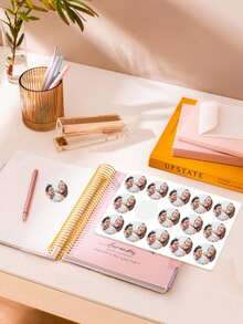 1 Set Customizable Stickers With Images, Photos, Text Or Logo, Suitable For Custom Business Stickers, Photo Stickers, Personalized Stickers, Business Logo Stickers, Laptop Stickers, Colorful Stickers, Christmas Gifts, Also Ideal Gifts For Valentine's Day, Mother's Day, Father's Day, Christmas, Birthday Or Anniversary, Great For Wedding Gifts, Couple Gifts, Gifts For Him Or Her - Style 8 - View 6