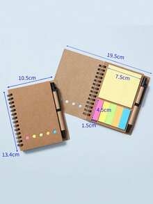 Customized Text And Personalized Design Pocket Notebook & Memo Pad Set, Suitable For Work, Home Messages, Study Marking, Index Bookmarks, Office & School Supplies, Stationery Prizes, Back To School Gifts - Multicolor - View 8