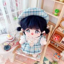 20cm甜美娃娃，黑色炸发裸娃娃，可爱毛绒娃娃，娃娃脸部需要化妆，长发造型需要自己修饰。 - 彩色 - 查看 4