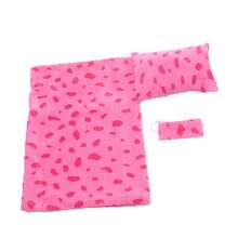 三件套43-45厘米娃娃睡袋套装，包含睡袋、枕头、眼罩，有心形和波点图案可选。 - 娃娃睡袋 - 查看 10