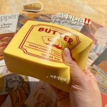 Trending Realistic Butter Block/Bar Squishy Stress Relief Toy, Extremely Soft & Pliable, Material, Immersive Tactile Experience, Suitable For Office Relaxation, Study Companion, Stress Management, Desktop Therapy - Multicolor - View 3