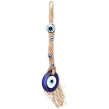 Hztyyier Amuleto Turco Clásico Azul Mal de Ojo de la Buene Suerte con Adornos Colgantes para la Buena Suerte para Decoración de la Pared de la Sala de Estar(default) - Multicolor - Ver 1