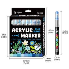 12-240 Colors Acrylic Marker Pens Set, Soft Tip Liquid Ink Markers, Watercolor Brush Pens For Art Painting, Calligraphy, DIY Crafts, Suitable For Students And Office Use - (Upgraded) Acrylic Markers - View 15