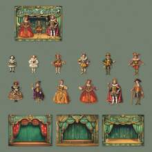 have a good day 15pcs/Pack Circus Theme Stickers, Creative Aesthetic Sticker Decals, DIY Decorative Collage Craft Materials, Holiday Gift, Personalized Scrapbooking School Supplies Scrapbook Supplies Funny Stickers Laptop Stickers Kindle Phone Stickers - Multicolor - View 14