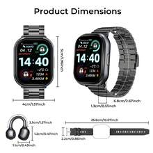 Die Smartwatch beinhaltet Bluetooth-Kopfhörer, unterstützt Bluetooth-Anrufe, Vollbildschirm, Schütteln zum Fotografieren, mehrere Sportmodi, Wetter, Kalorienrechner, Schrittzähler, Timer