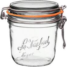 French Glass Canning Jar for Storage with Airtight Rubber Seal, Glass Lid and Stainless Wire, Ideal for Home Preservation - Transparente - Ver 1