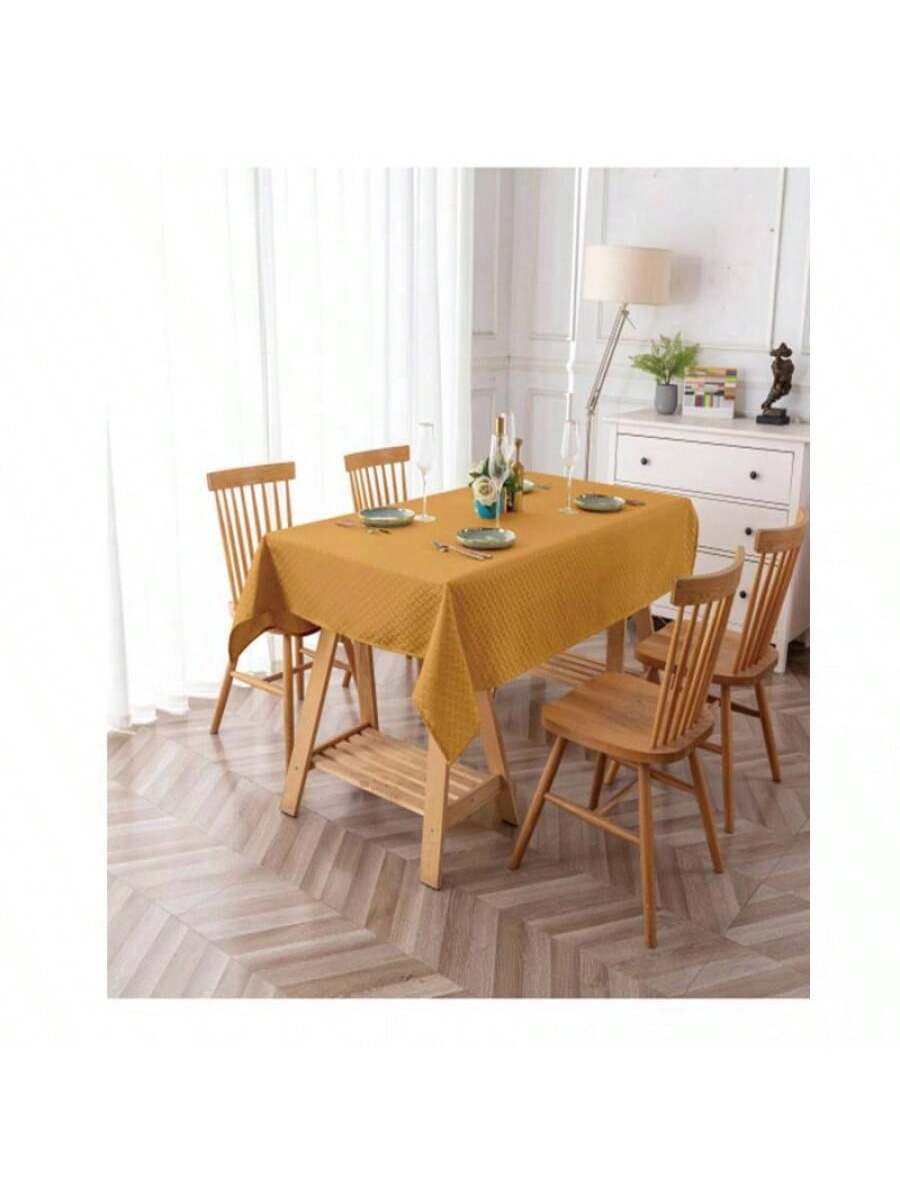 mantel rectangular color cafe claro de alta durabilidad de 140cm*180cm