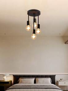 4-Light E27 Branch Pendant Light, Modern Luxury Design For Living Room, Bedroom, Dining Room, Kitchen, Hallway, Entryway, Closet, Staircase, Balcony, Bathroom - one-size - View 5