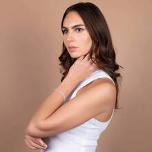 925 Sterling Silver Italian Charm Link Chain Bracelet Men And Women - 6 inch - Xem 7