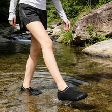 Women's Barefoot Water Socks, Quick Dry Aqua Shoes: Anti-Slip Rock Protection, Suitable For Hiking, Kayaking And Beach - Black - View 7